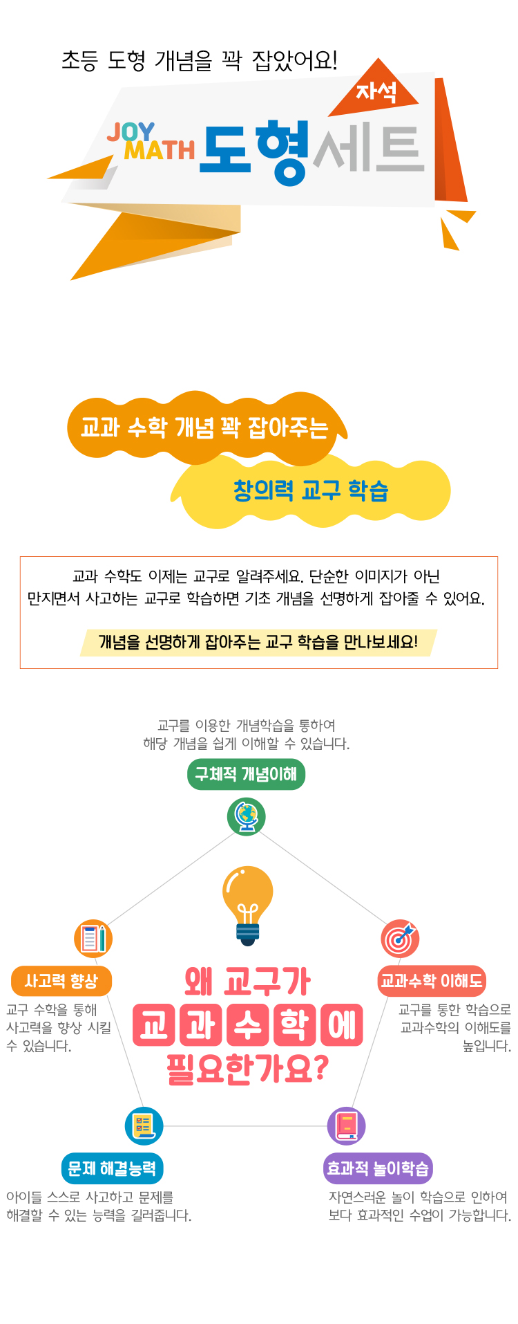 조이매스 자석 도형 세트 (교구_워크북) 9세이상 초등 도형 개념 완성01